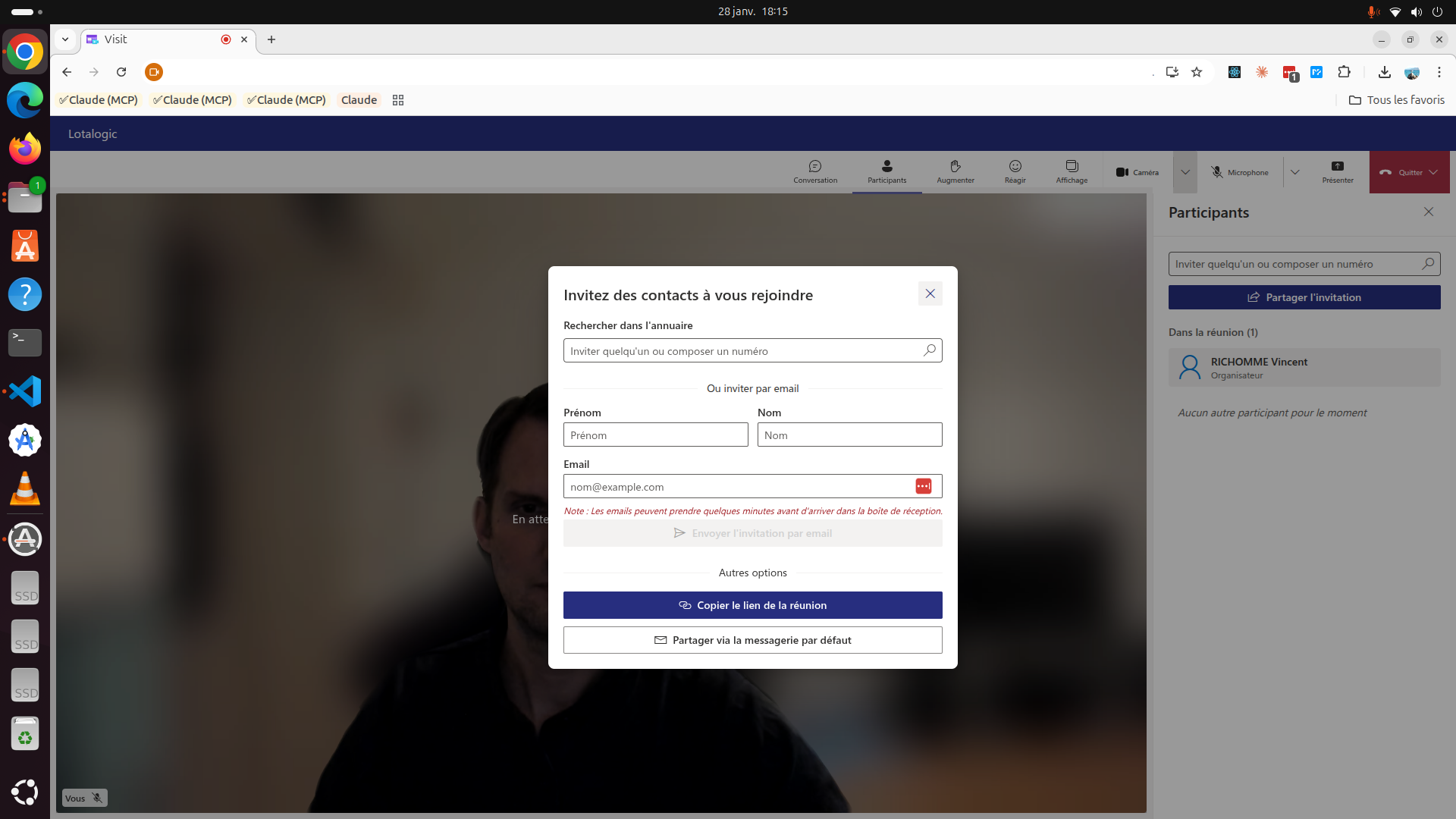 Visio basé sur Azure Communication Services (ACS) screenshot 3
